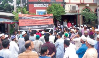 حزب التحرير/ ولاية بنغلادش  وقفات احتجاجية ضد موقف نظام حسينة باعتبار كشمير مسألة هندية داخلية