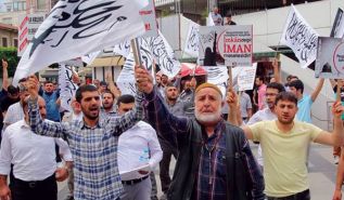 حزب التحرير/ ولاية تركيا فعاليات "نداء للمسلمين لحماية مقدساتهم!"