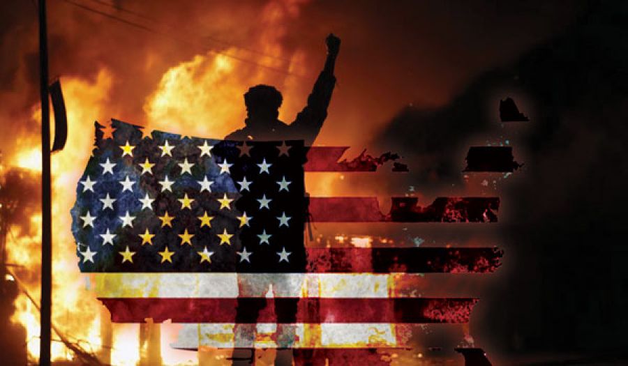 جواب سؤال  الاحتجاجات الواسعة التي تجتاح أمريكا وتأثيرها على سياستها الخارجية