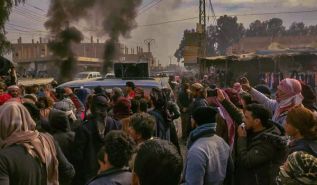 احتجاجات شعبية بريف دير الزور الشرقي رفضا لممارسات "قسد"