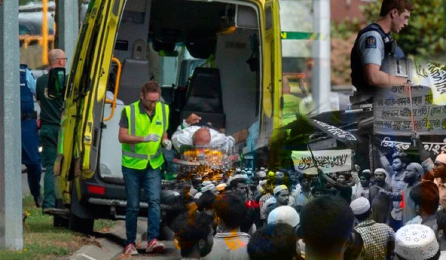 حزب التحرير/ ولاية بنغلادش  ينظّم احتجاجات ضد مذبحة المسلمين في نيوزيلندا