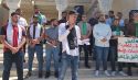 كتلة الوعي في جامعة بيرزيت تشارك في وقفة غضب  عقب الاعتداء على حرائر فلسطين