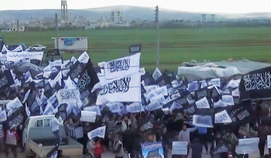 مظاهرة حزب التحرير في الدانا بريف إدلب